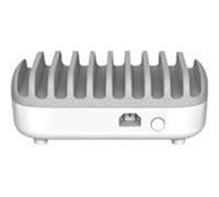 Compulocks 10PUSBDKS-UK Organiseur de station de chargement Autonome Gris, Blanc