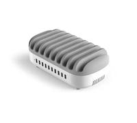 Compulocks Station de charge 10PUSBDKS-UK – 10 ports USB 120 W 2,4 A Prise UK Gris/Blanc
