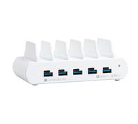 Compulocks 5 Ports USB Charging Dock Station Smartphone, Tablette Blanc Secteur Intérieure