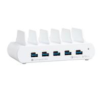 Compulocks 5 Ports USB Charging Dock Station Smartphone, Tablette Blanc Secteur Intérieure