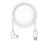 MacLocks Câble de charge USB-A vers USB-C 90° USB 2.0 1,83 m Blanc