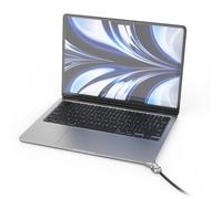 Compulocks Adaptateur Ledge pour MacBook Air 13 Pouces (M2/M3/M4/M5) (Antivol d’Angle) avec À clé Serrure Argent