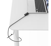 Compulocks Adaptateur Ledge pour MacBook Air 13 Pouces (M2/M3/M4/M5) (Antivol d’Angle) avec Combination Serrure Argent