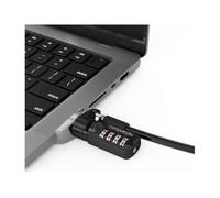 MacLocks Adaptateur Ledge Lock pour MacBook Pro 14" M1/M2/M3 – câble à combinaison
