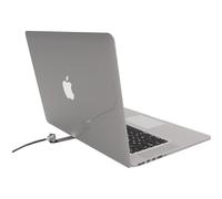 Compulocks Antivol Universel Macbook, PC, Tablette Adaptateur avec câble à clé - Kit de sécurité - argent
