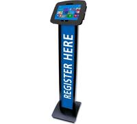 Compulocks BrandMe Surface Pro 7 Galaxy TabPro S Floor Stand Kiosk Black