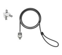 Compulocks Câble de verrouillage à clé de sécurité T-bar noir, clés identiques - Câble de sécurité - noir