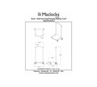 Compulocks CartiPad Solo - Armoire de gestion des appareils portables - blanc - - iPad/ iPad Mini/ iPad Air - 457,2 mm - 355,6 mm - 355,6 mm