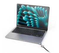 Compulocks Ledge Lock Adaptateur pour MacBook Air 15" M2-M4 avec câble antivol à clé Argenté