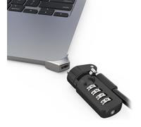 Compulocks Ledge Lock Adapter for MacBook Air 15" M2-M4 with Combination Cable Lock Silver - Kit de sécurité - serrure à combinaison - pour Apple MacBook Air (15.3 ", M2, mi-2023)