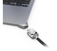 COMPULOCK Compulocks Ledge Lock Adapter for MacBook Air 15' M2-M4 with Keyed Cable Lock Silver