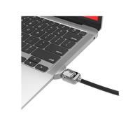 Compulocks MacBook Air M1 Adaptateur Ledge avec câble antivol à combinaison argentée - Câble de sécurité - argent - pour MacBook Air 13,3