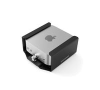Compulocks MMEN24 Support Antivol pour Mac mini (2024, M4/M4 Pro) Noir - Montage Bureau/Mural 75x75/100x100mm - Aluminium - 680g - 2 Clés