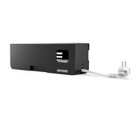 Security Power Strip EU 5 plugs Black - Unité de distribution d'alimentation - sécurisé - Europe - noir