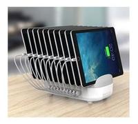 Compulocks Station de recharge USB avec 10 ports et prise UK - Station de charge - 120 Watt - 2.4 A - 10 connecteurs de sortie (USB) - Royaume-Uni G