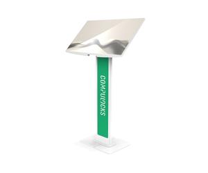 Compulocks Support Antivol Tablette 32" Blanc - Compatibilité Universelle VESA 75x75/100x100 mm - Ajustable - Réf: 140WLBPW