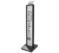 MacLocks Support de sol de sécurité personnalisable VESA – Inclinable – Noir