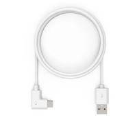 MacLocks Câble USB‑C vers USB‑C 6 pieds angle droit 90° – Charge et données – Blanc