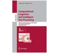 Computational Linguistics And Intelligent Text Processing