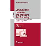 Computational Linguistics And Intelligent Text Processing