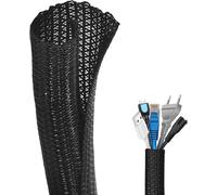 Computer Cable Sleeve,3 Metre ¿13-25 mm Adjustable Cable Sleeving,Cord Protector,Office Sheath Cable Sleeve for Computer/Automotive TV/Computer/PC/USB/Audio