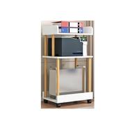 Computer Case Stand Support PC Mobile avec Rangement, Support d'imprimante sur Pied, étagère de Rangement avec roulettes for Bureau à Domicile(3-Tier)
