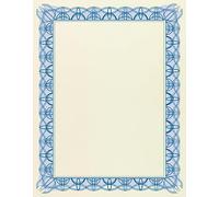 Computer Craft CCC2000 Papier certificat Sceau aluminium Bordure bleue 90 g/m² A4 Lot de 30 (Import Royaume Uni)