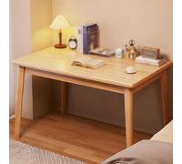 Computer Desk for Home Office, Offices Table for Small Spaces, Writing Desks ，Adjustable Feet | Water-Resistant, Scratchproof Surface，Easy Assembly，for Bedroom(Natural Wood,80*55cm(31*22in))