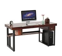 Computer Desk Industrial Style Solid Reclaimed Wood Desk Luxury Office Furniture Computer Desk with Drawers and Shelves Home Office Meeting Room Desk (Size : 140x70x75cm) (160x70x75cm)