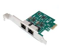 Computer District - Carte Réseau Ethernet PCI Express X1 (PCIe - PCI-E) - 2 Ports Gigabit RJ45-10Mbps/100Mbps/1000Mbps - Chipset REALTEK RTL8111F - Equerre Low et High Profile