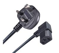 Computer Gear 27-0037 3 m C13 Coupler BS 1363 Black Power Cable - Power Cables (3 m, C13 Coupler, BS 1363, 5, Black)