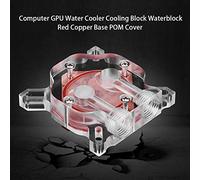 Computer GPU Refroidisseur de Refroidissement Bloc à Eau Bloque de Cuivre Rouge Couvre Pom GPU Blockgpu Blockgpu Block Connecteur G1 / 4.