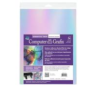 Computer Grafix Lot de 50 films adhésifs pour imprimante à jet d'encre - Film auto-adhésif imprimable pour créer des journaux, autocollants, photos, bijoux et plus encore, imprimantes à jet d'encre