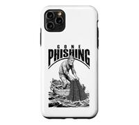 Computer Hacker Gone Phishing Code Binaire Amusant Filet de pêche Coque pour iPhone 11 Pro Max