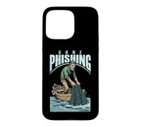 Computer Hacker Gone Phishing Code Binaire Amusant Filet de pêche Coque pour iPhone 15 Pro Max