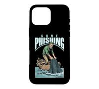 Computer Hacker Gone Phishing Code Binaire Amusant Filet de pêche Coque pour iPhone 16 Pro Max