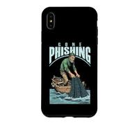 Computer Hacker Gone Phishing Code Binaire Amusant Filet de pêche Coque pour iPhone XS Max