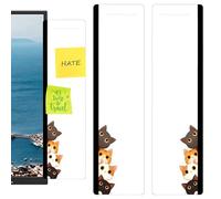 Computer Monitor Memo Board - durable Acrylic Office Note Holder, Multifunction Transparent Side Panel, Desk Studio Dorm Home Women | Desk Studio Dorm Home Women Men Students Workers