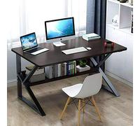Computer Office Small Desk 31"/39"/47"/55" Study Writing Table Modern Simple Style PC Desk with Splice Board Home Office Table Office Furniture Desk Black 120cm (Black 140cm)