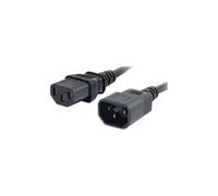 C2G Cordon d'extension d'alimentation pour ordinateur AWG 18 (IEC320C13 à IEC320C14) de 0,5 M