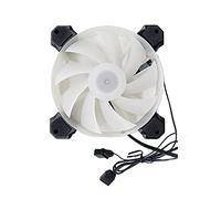 Computer Radiator 12cm 4PIN Case Fan Quiet PC Radiator CPU Cooler ARGB Sync with Motheroboard Fans (Color : White)