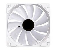 Computer Radiator 12cm Cooling Fan DC 12V 3 Pin ARGB CPU Fan 4 Pin Power Supply Silent Colorful Lighting Cooler Radiator for PC (Color : White)