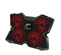 Computer Radiator Laptop Cooler Laptop Cooling Pad Notebook Gaming Cooler Stand with Four Fan and 2 USB Port for 14-17inch Laptop (Color : A)