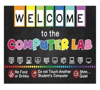 Computer Rules and Shortcuts Poster for Classroom Technology Computer Teachers School Counselors STEM Education Library Media Center Decor