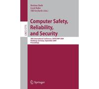 Computer Safety, Reliability, And Security