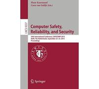 Computer Safety, Reliability, And Security