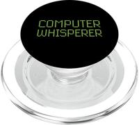 Computer Whisperer, Technicien Informatique Amusant, Nerd, Geek, Geeky Tech PopSockets PopGrip pour MagSafe