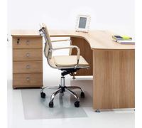 Computex Floortex Anti-Statique PVC Tapis de Chaise rectangulaire pour sols durs, 120 cm x150 cm, Clair, (Fc3215232ev), Transparent, 120cm x 90cm