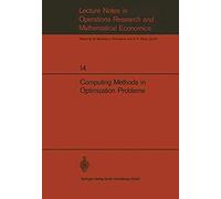 Computing Methods In Optimization Problems