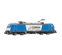 COMSA, locomotive électrique 253, livrée bleu-blanc, ep. VI